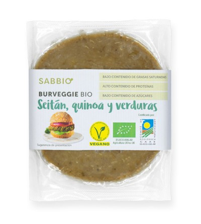 [609] Burveggie de Seitán de quinoa y verduras Bío