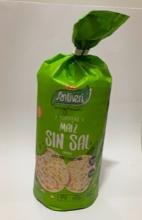 [554] Tortitas de Maíz Sin Sal Bio