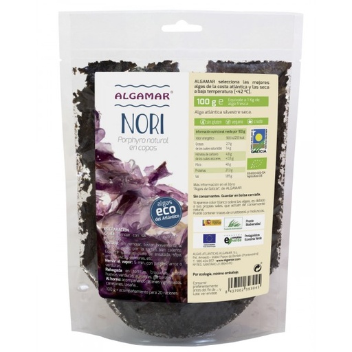 [258] Alga Nori copos de Algamar Bio