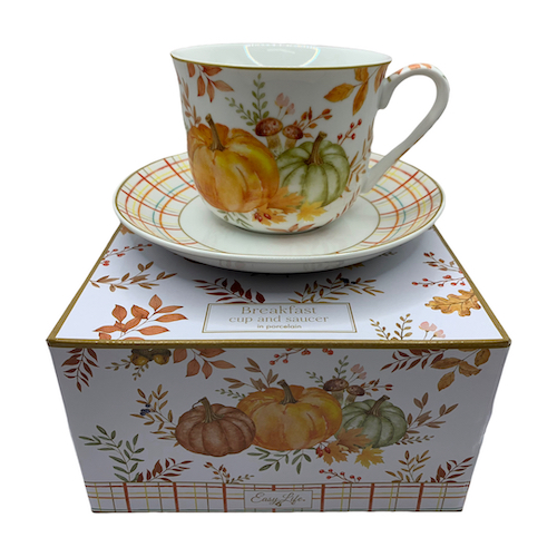 [4081] Taza Jumbo Calabaza - Taza y plato
