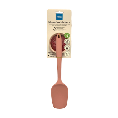[4076] Cuchara de Cocina de Silicona - Rosa Pastel