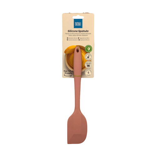 [4074] Espátula de Cocina de Silicona - Rosa Pastel