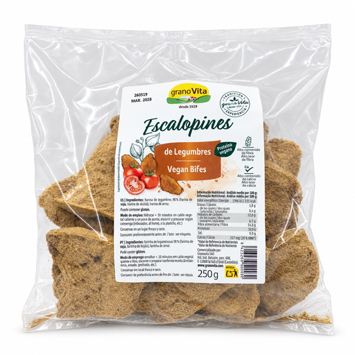 [4793] Escalopines de proteina vegetal de Legumbre y Soja Bio