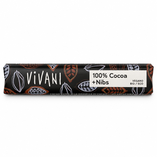 [4840] Barrita de chocolate Negro 100% Bio Sin Azucar