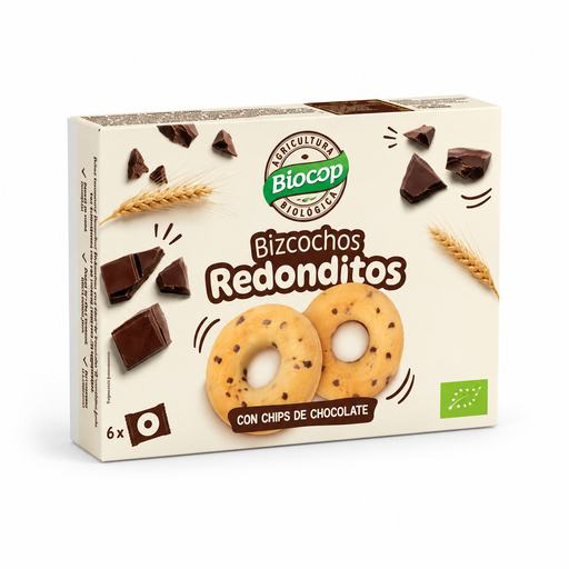 [4853] Bizcochitos Redonditos con chips de chocolate Bio
