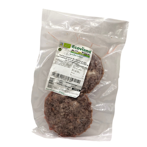 [3854] Hamburguesa de Ternera y Parmesano Gourmet Bio (2 unidades) - CONGELADO
