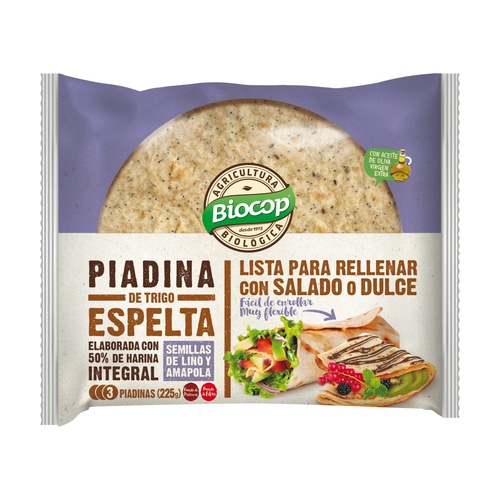 [3829] Piadina de Espelta Integral con Lino y Amaranto Bio