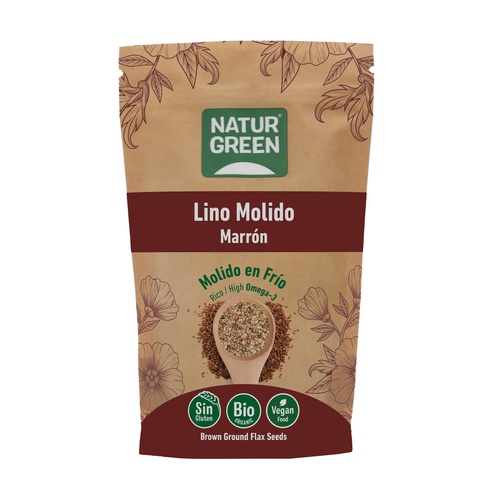 [3823] Semillas de Lino Marrón Molido Bio