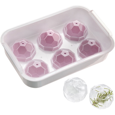 [3735] Molde Crystal para Cubitos de Hielo con tapa