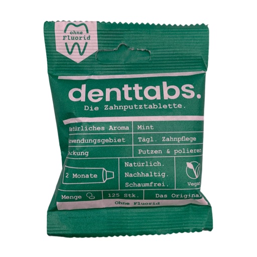 [4427] Dentífrico en tabletas Sin Fluor sabor Menta