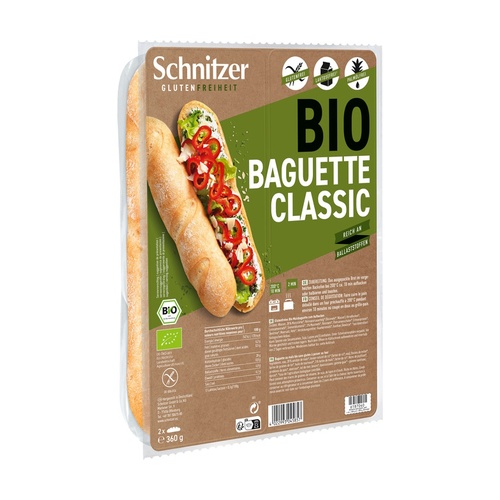 [3646] Pan Baguette Clásico de Maíz y Arroz Bio (2 unidades)