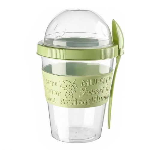 [3546] Vaso Yogurt + Compartimento + Cuchara
